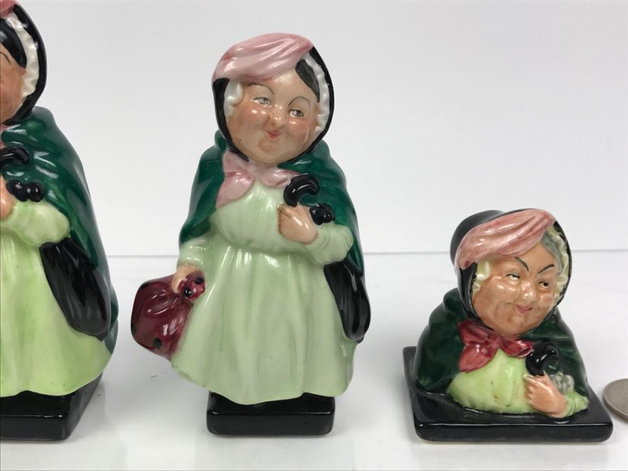 Collection Of (3) Various Sized Royal Doulton Figurines Of Sairey Gamp [Photo 4]