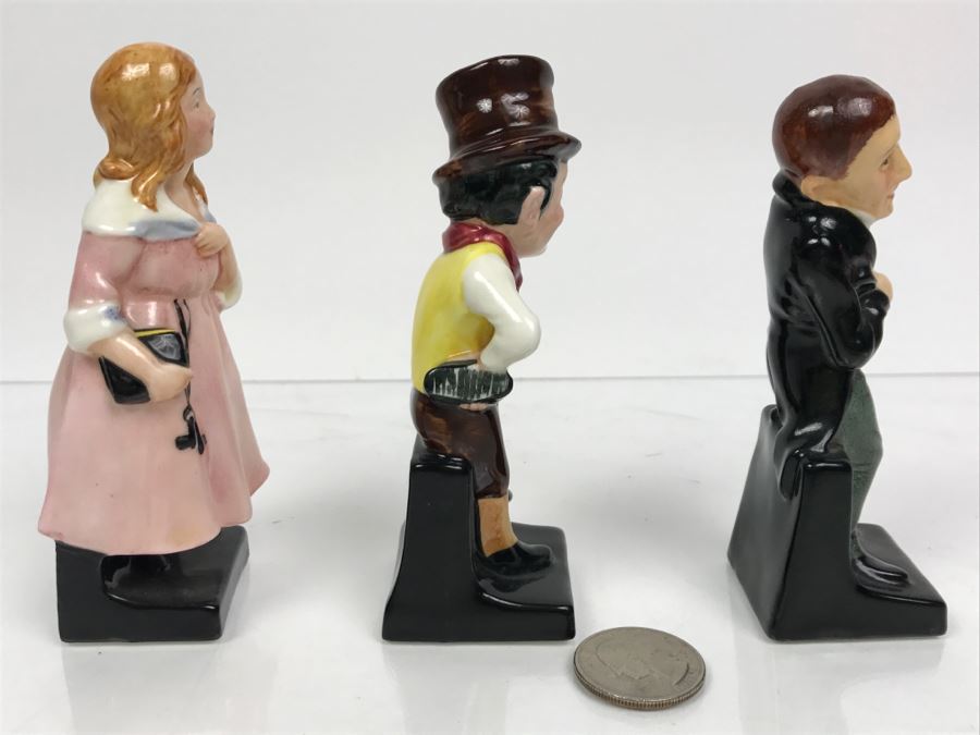 Collection Of (3) 'Old' Bone China Mark Royal Doulton Miniature Figurines Of Uriah Heep, Sam Weller And Little Nell [Photo 7]