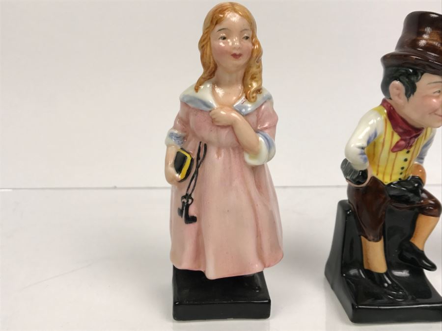 Collection Of (3) 'Old' Bone China Mark Royal Doulton Miniature Figurines Of Uriah Heep, Sam Weller And Little Nell [Photo 6]