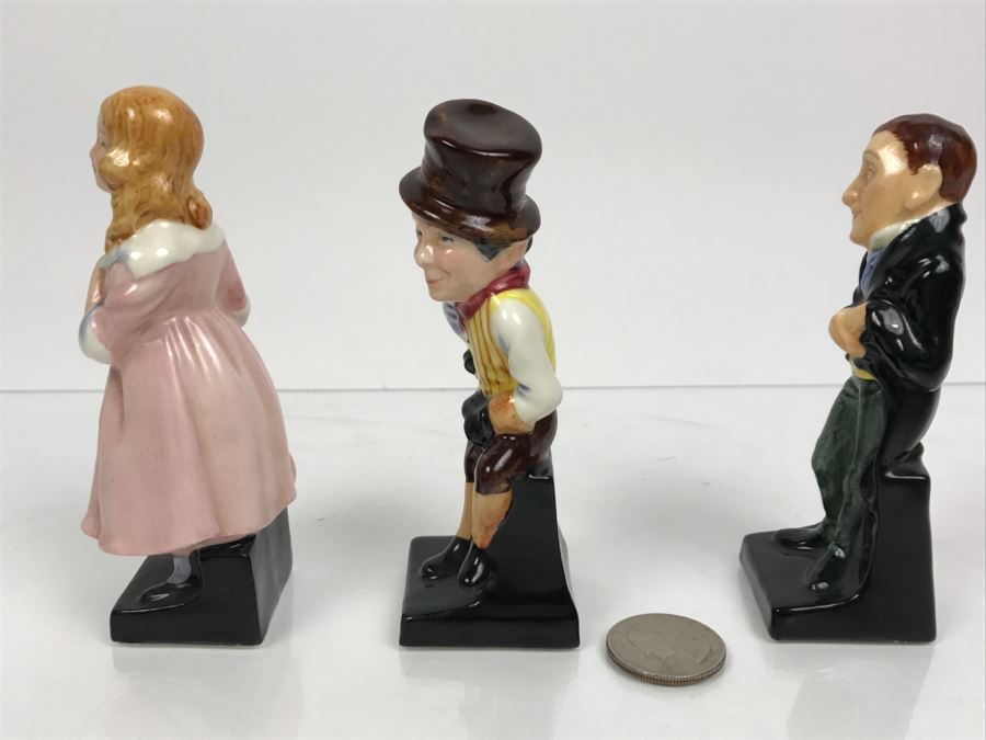Collection Of (3) 'Old' Bone China Mark Royal Doulton Miniature Figurines Of Uriah Heep, Sam Weller And Little Nell [Photo 8]