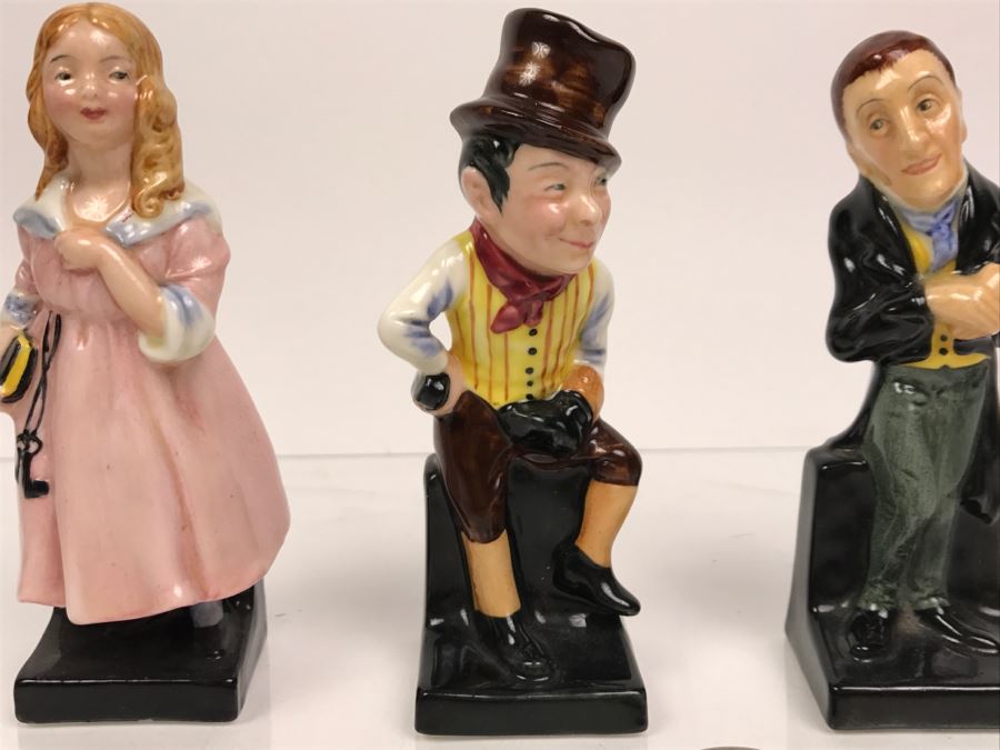 Collection Of (3) 'Old' Bone China Mark Royal Doulton Miniature Figurines Of Uriah Heep, Sam Weller And Little Nell [Photo 4]