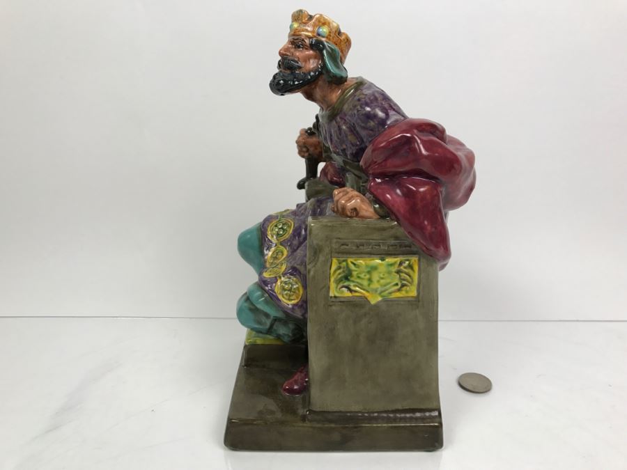 Large Royal Doulton Figurine 'The Old King' HN2134 Hand Signed By Michael Doulton [Photo 12]