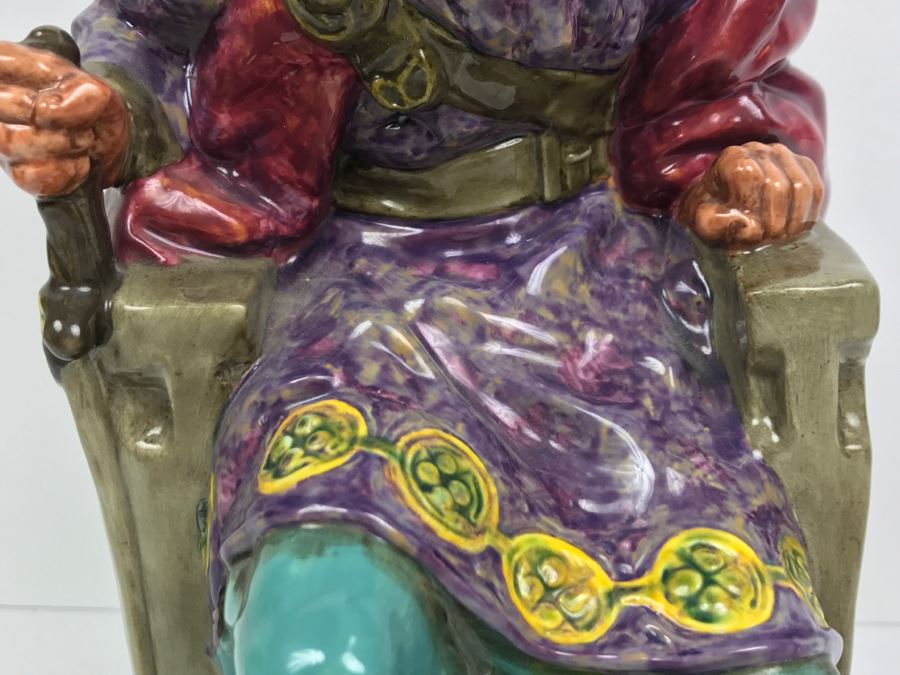 Large Royal Doulton Figurine 'The Old King' HN2134 Hand Signed By Michael Doulton [Photo 8]