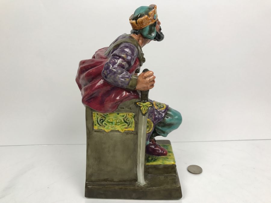 Large Royal Doulton Figurine 'The Old King' HN2134 Hand Signed By Michael Doulton [Photo 10]