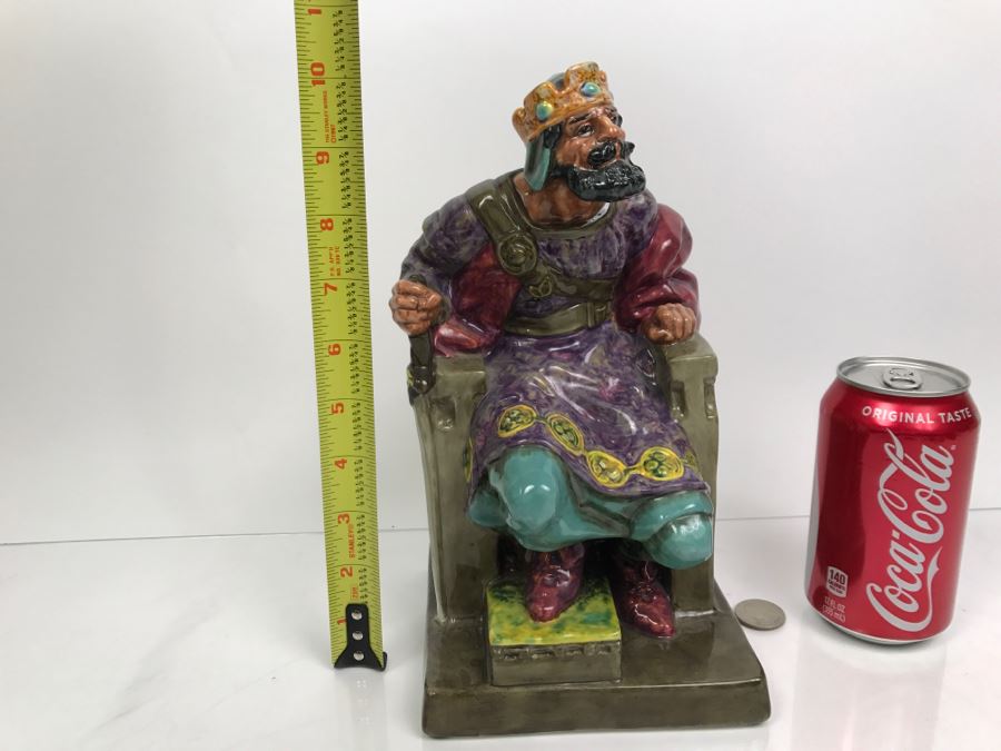 Large Royal Doulton Figurine 'The Old King' HN2134 Hand Signed By Michael Doulton [Photo 3]