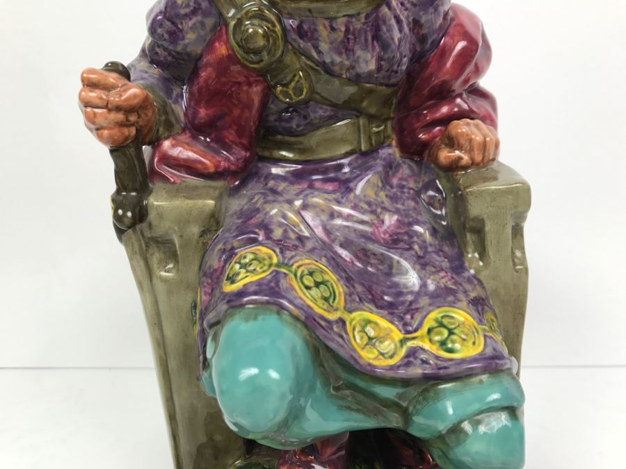 Large Royal Doulton Figurine 'The Old King' HN2134 Hand Signed By Michael Doulton [Photo 6]