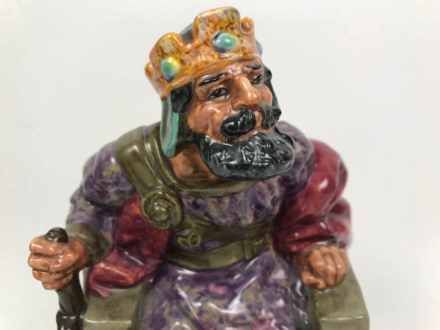 Large Royal Doulton Figurine 'The Old King' HN2134 Hand Signed By Michael Doulton [Photo 5]