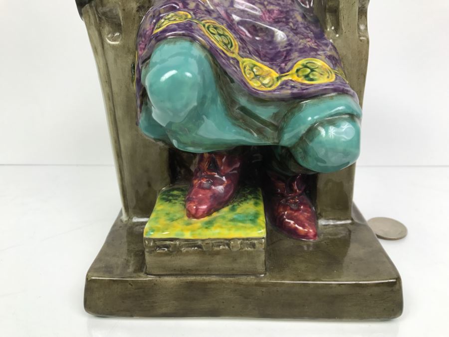 Large Royal Doulton Figurine 'The Old King' HN2134 Hand Signed By Michael Doulton [Photo 7]