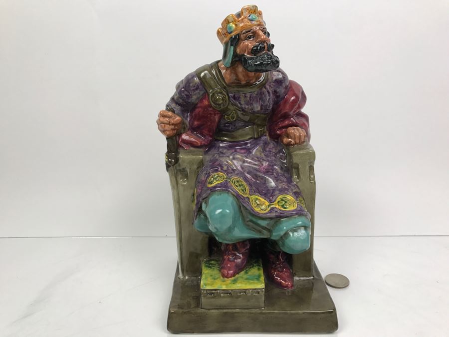 Large Royal Doulton Figurine 'The Old King' HN2134 Hand Signed By Michael Doulton [Photo 4]