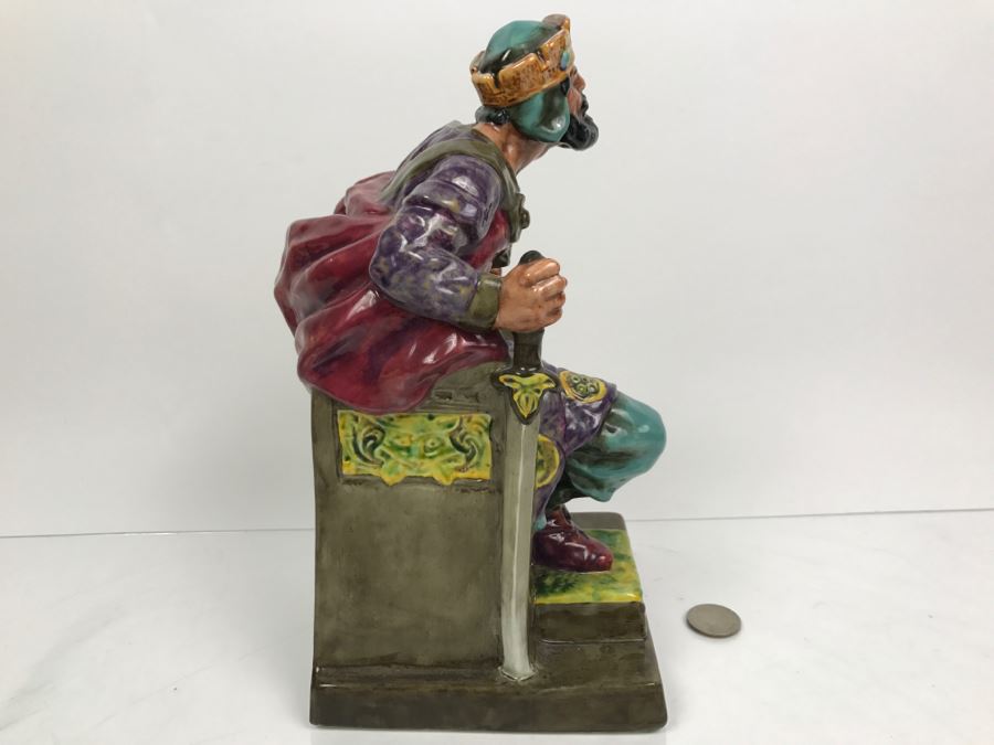 Large Royal Doulton Figurine 'The Old King' HN2134 Hand Signed By Michael Doulton [Photo 9]