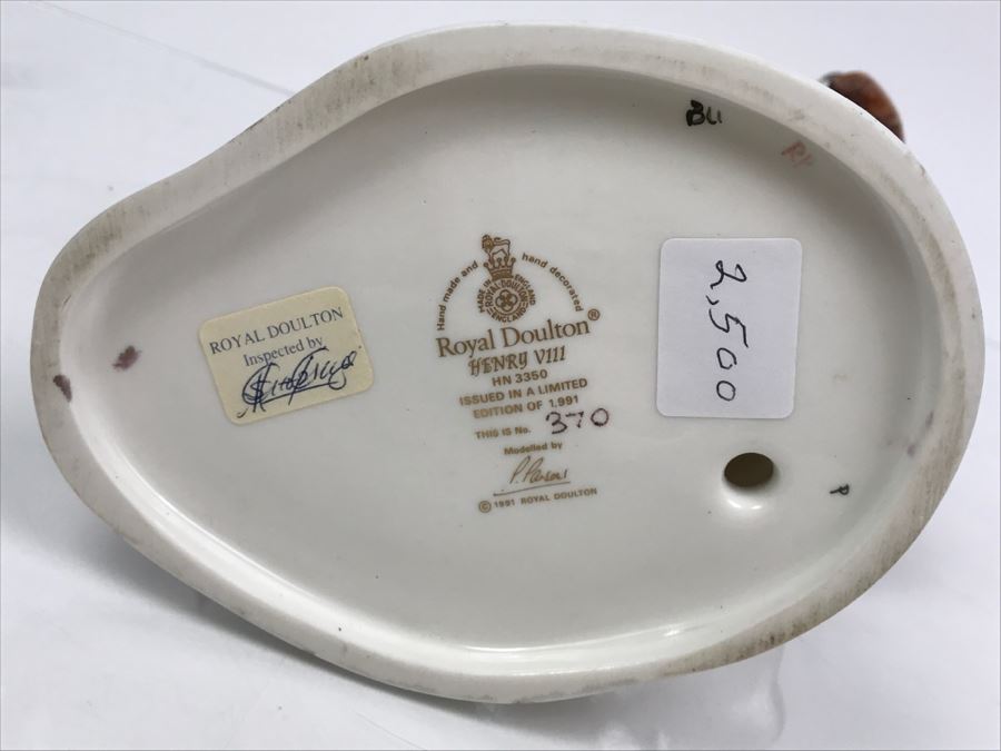 Royal Doulton Henry VIII HN3350 Limited Edition 370 Of 1,991 Retailed For $2,500 [Photo 15]