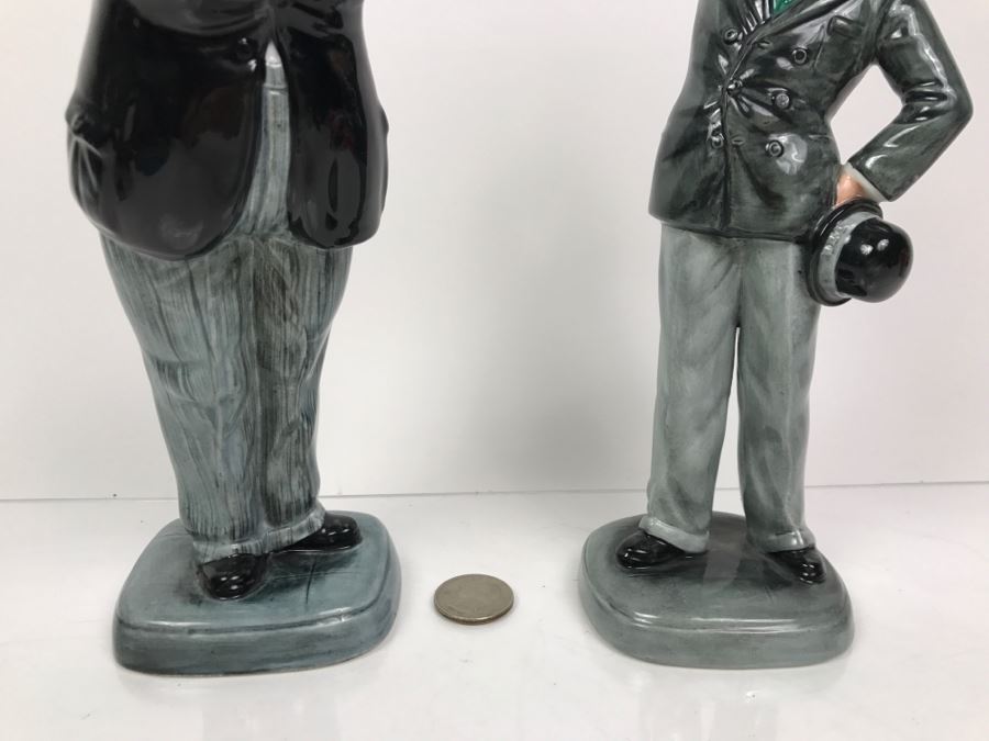 laurel and hardy bronze figurines