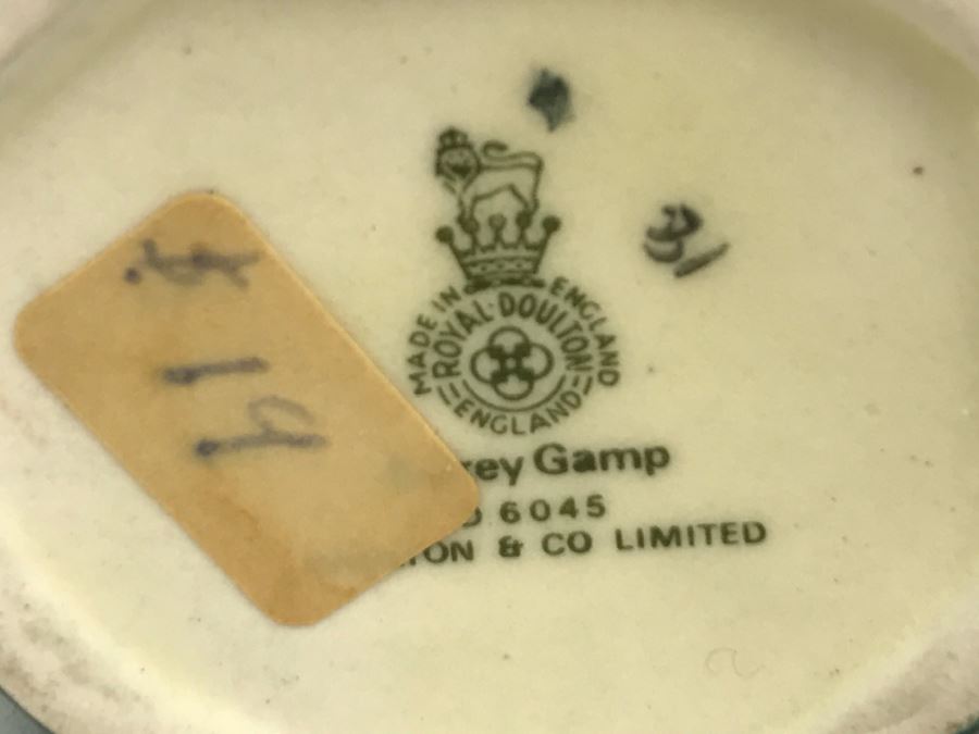 Pair Of Royal Doulton Miniature Toby Mugs Of 'Sairey Gamp' D6045 And D5451 [Photo 13]