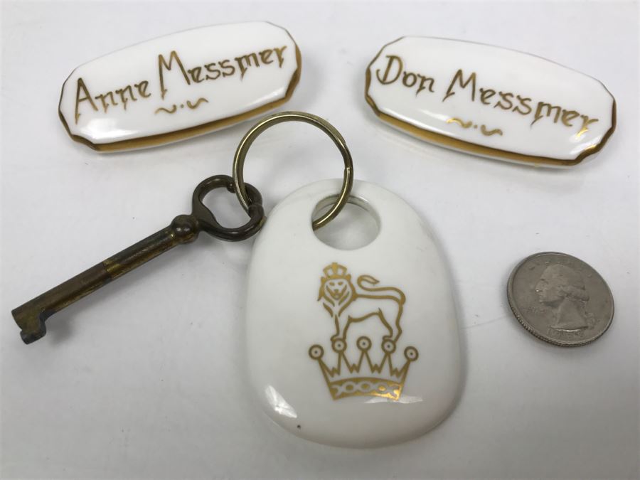 Royal Doulton Name Tags And Royal Doulton Key Chain [Photo 1]
