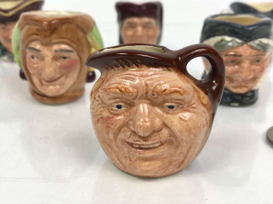 Limited Edition Set Of Royal Doulton Miniature Mini Toby Mugs Numbered 1509 [Photo 5]