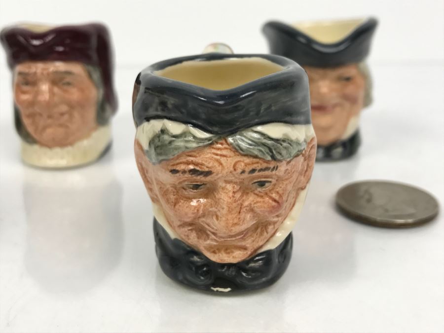 Limited Edition Set Of Royal Doulton Miniature Mini Toby Mugs Numbered 1509 [Photo 6]