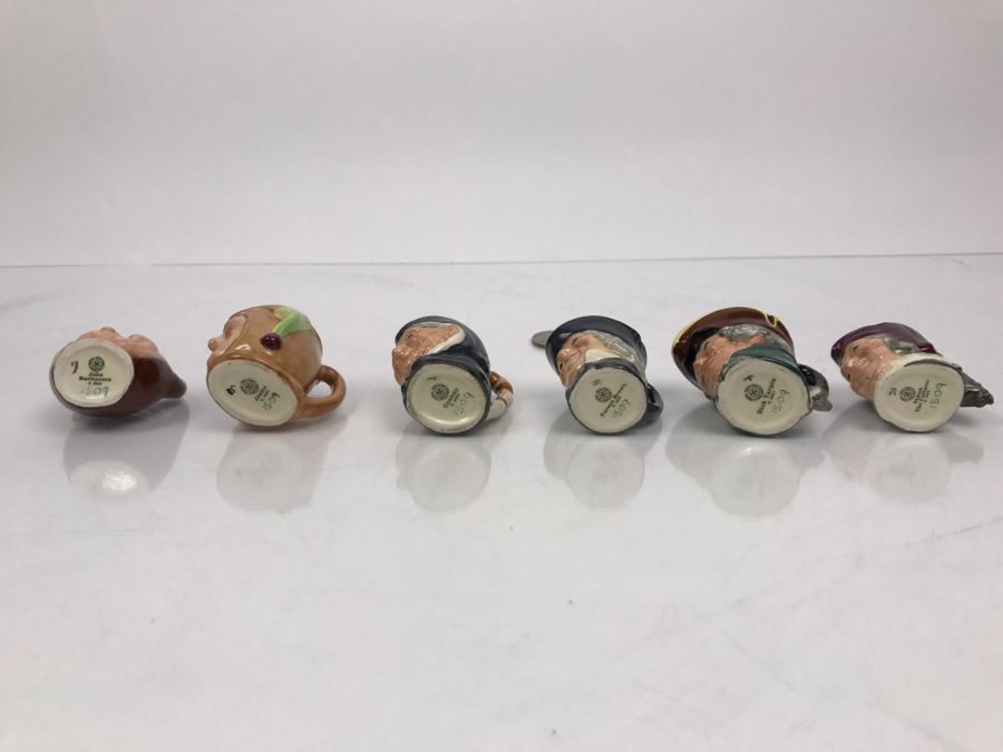 Limited Edition Set Of Royal Doulton Miniature Mini Toby Mugs Numbered 1509 [Photo 10]