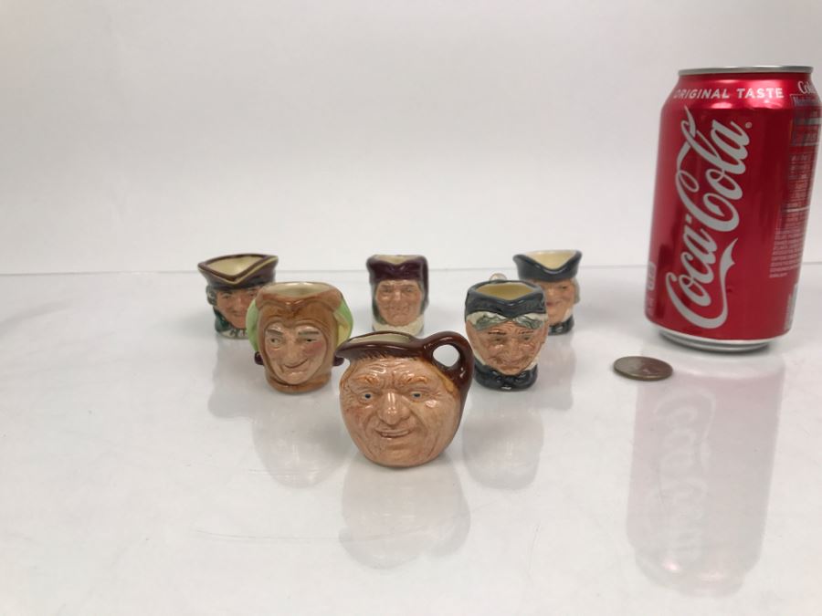 Limited Edition Set Of Royal Doulton Miniature Mini Toby Mugs Numbered 1509 [Photo 2]