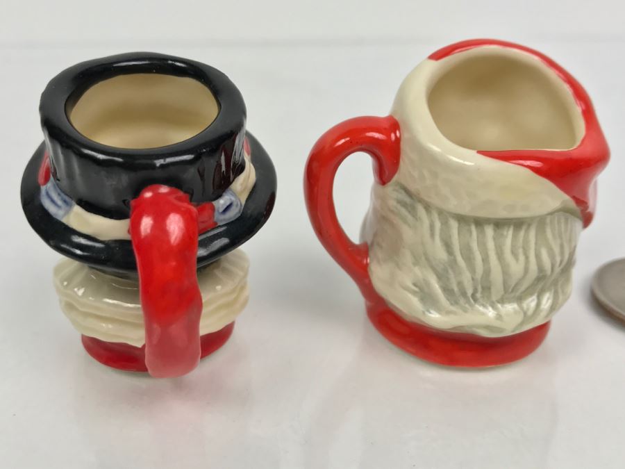 Royal Doulton Miniature Mini Toby Mugs Beefeater Exclusive For RDICC D6806 And Santa Claus D6950 [Photo 6]
