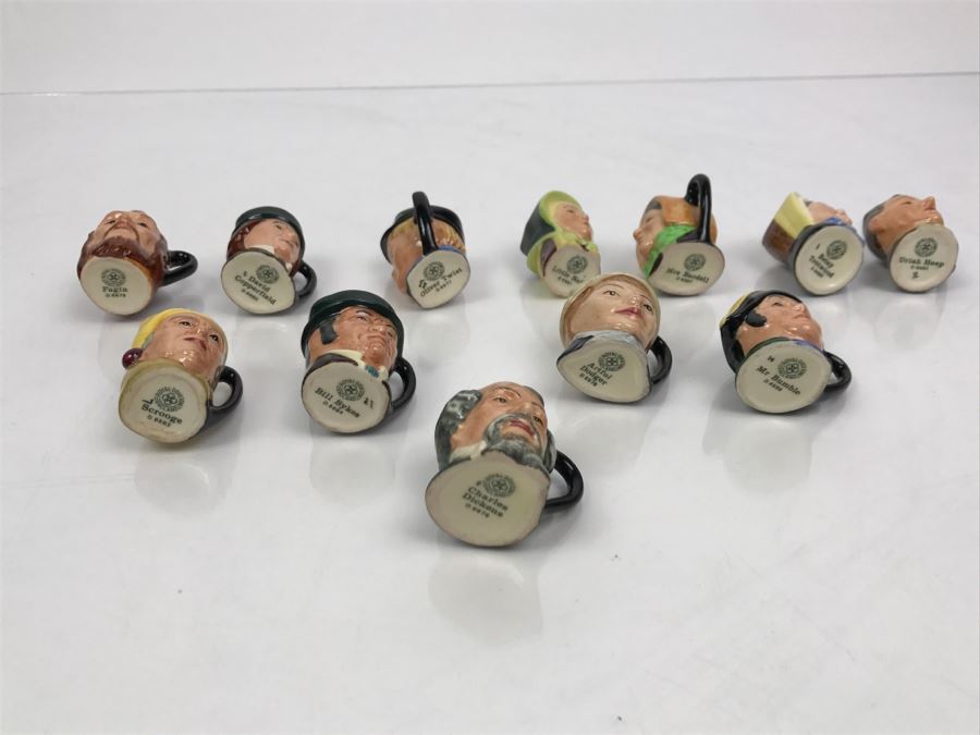 Collection Of Royal Doulton Charles Dickens Series Miniature Mini Toby Mugs [Photo 16]