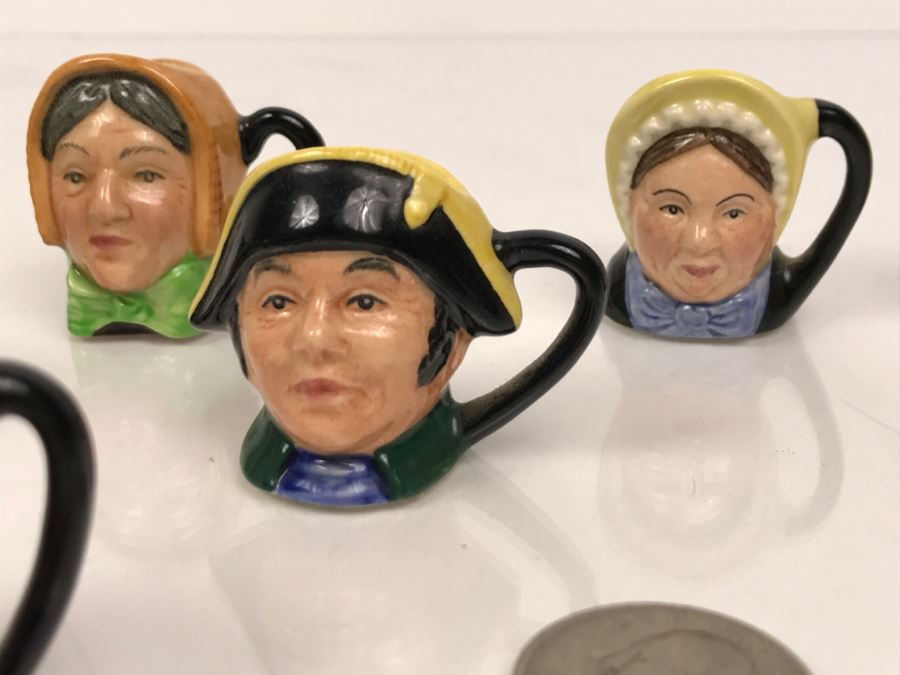 Collection Of Royal Doulton Charles Dickens Series Miniature Mini Toby Mugs [Photo 7]
