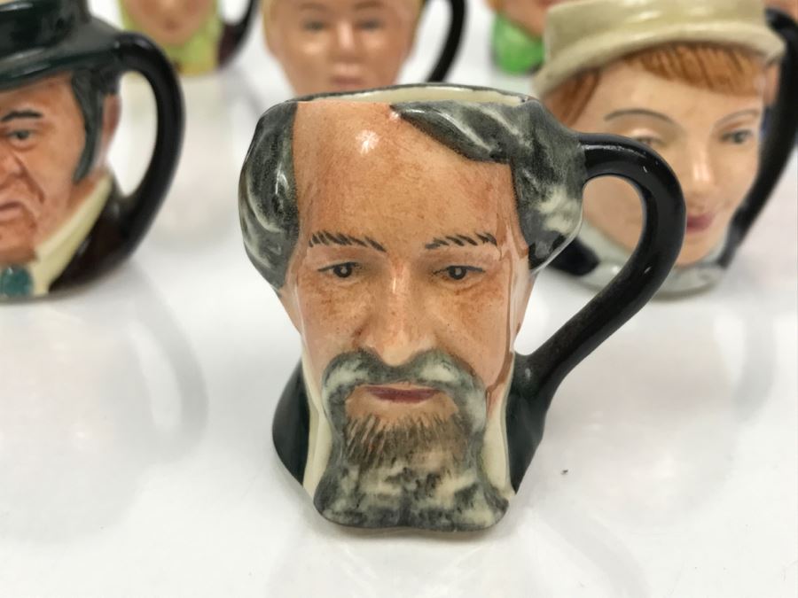 Collection Of Royal Doulton Charles Dickens Series Miniature Mini Toby Mugs [Photo 4]