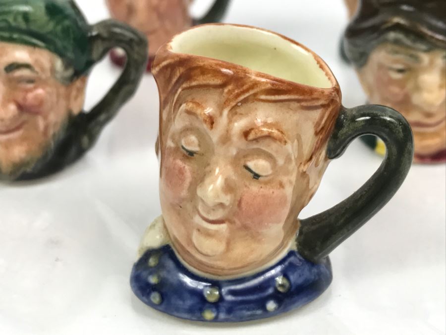 Collection Of (11) Old Royal Doulton Miniature Mini Toby Mugs - Leading Mug Sam Weller Was Priced At $125 - See Photos [Photo 11]