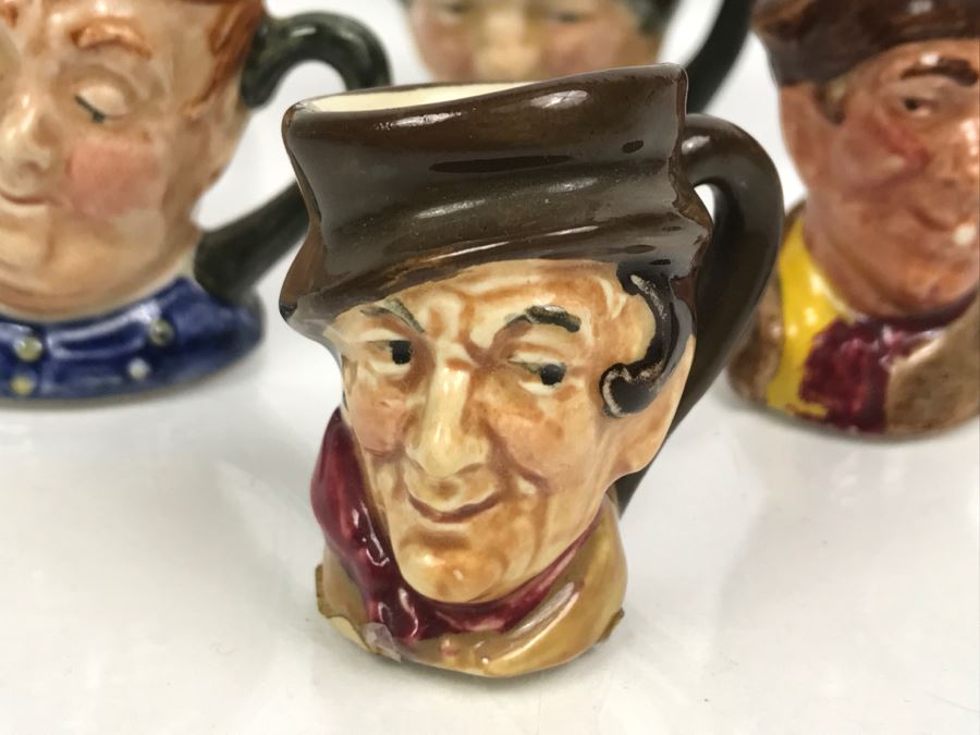 Collection Of (11) Old Royal Doulton Miniature Mini Toby Mugs - Leading Mug Sam Weller Was Priced At $125 - See Photos [Photo 8]