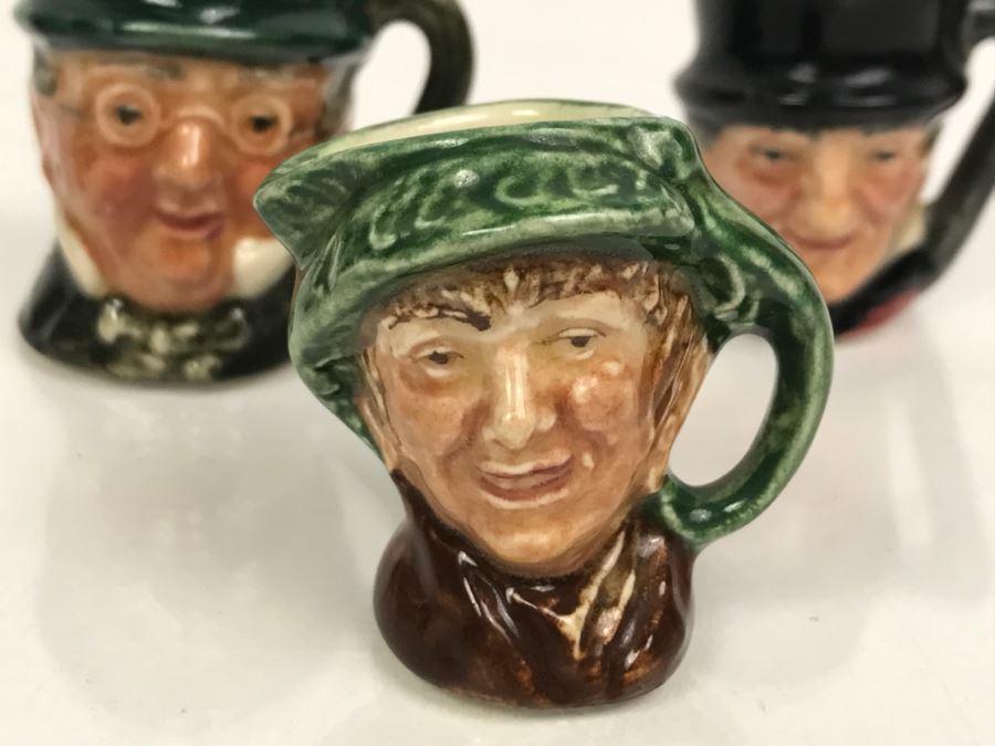 Collection Of (11) Old Royal Doulton Miniature Mini Toby Mugs - Leading Mug Sam Weller Was Priced At $125 - See Photos [Photo 17]