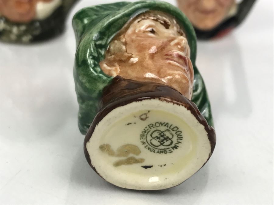 Collection Of (11) Old Royal Doulton Miniature Mini Toby Mugs - Leading Mug Sam Weller Was Priced At $125 - See Photos [Photo 18]