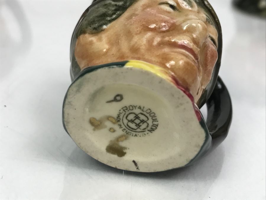 Collection Of (11) Old Royal Doulton Miniature Mini Toby Mugs - Leading Mug Sam Weller Was Priced At $125 - See Photos [Photo 16]