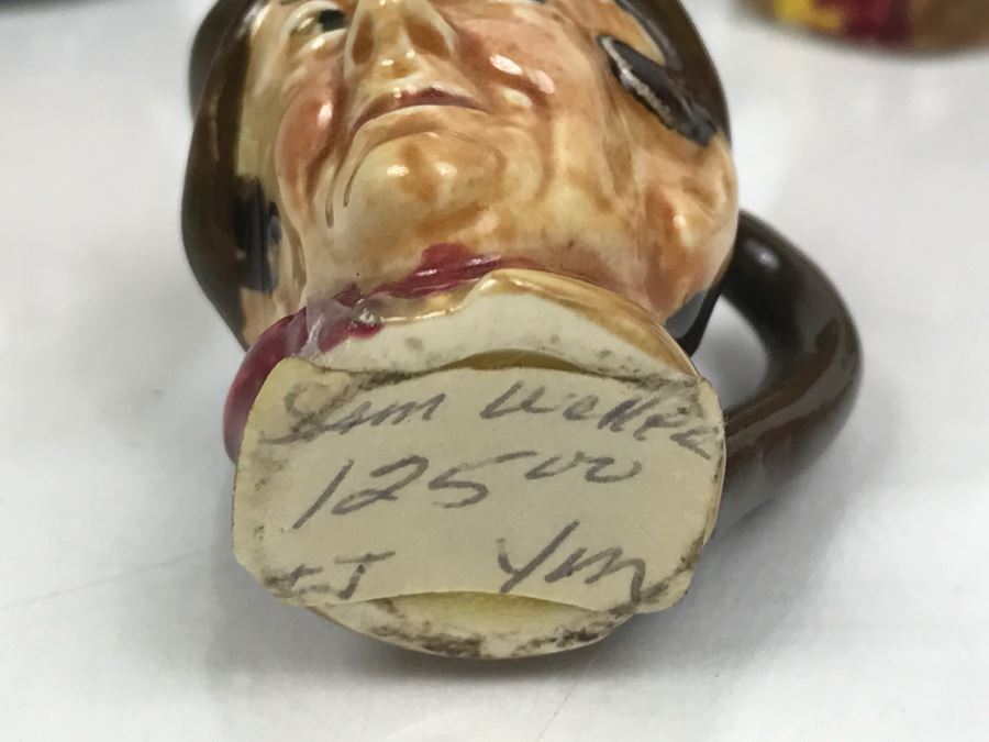 Collection Of (11) Old Royal Doulton Miniature Mini Toby Mugs - Leading Mug Sam Weller Was Priced At $125 - See Photos [Photo 2]