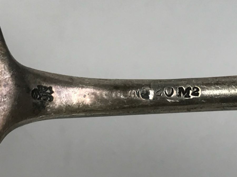 Antique Chased Sterling Silver Cake Server 68g [Photo 11]