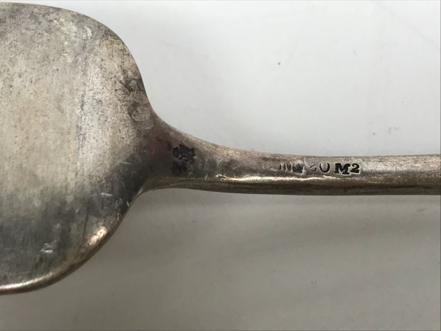Antique Chased Sterling Silver Cake Server 68g [Photo 8]