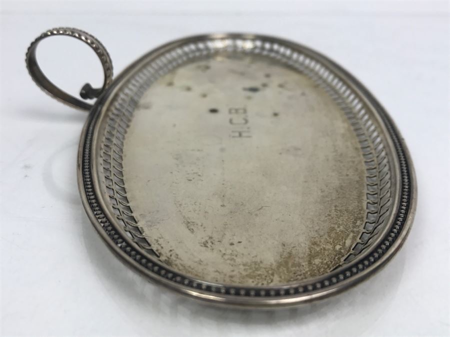 Vintage Washington Sterling Silver Handled Oval Tray 109g [Photo 5]