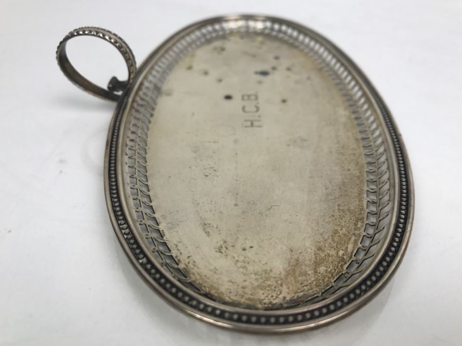 Vintage Washington Sterling Silver Handled Oval Tray 109g [Photo 4]