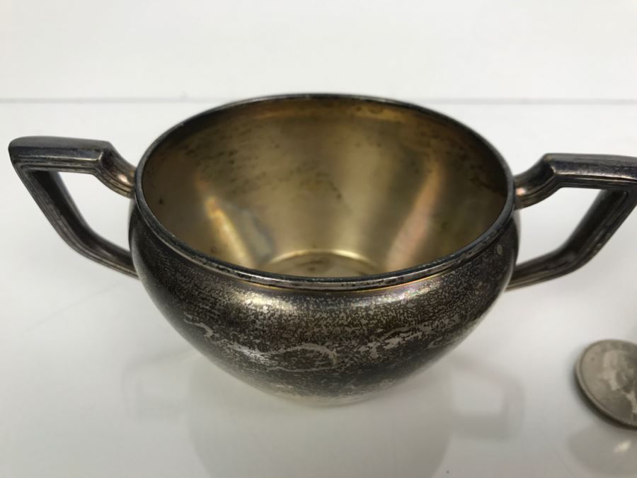 Sterling Silver Sugar And Creamer 98g [Photo 5]
