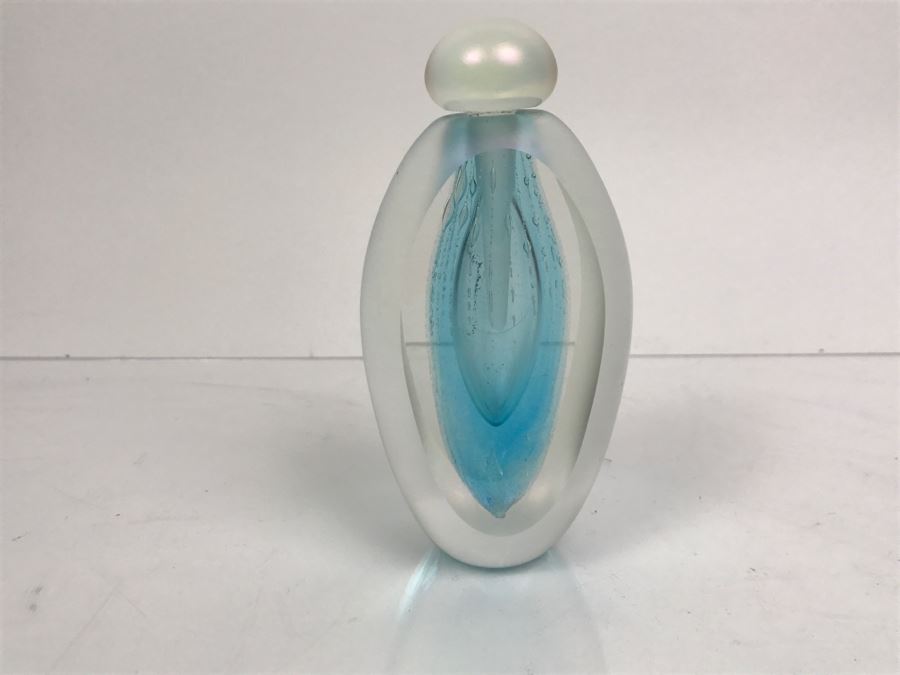 Signed Art Glass Perfume Bottle 1983 By Brian Maytum [Photo 1]