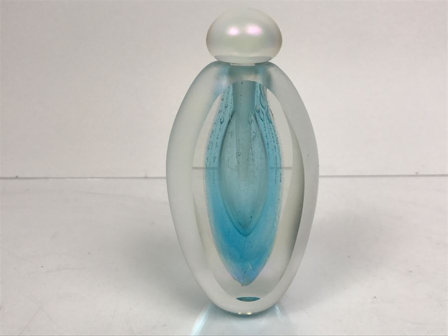 Signed Art Glass Perfume Bottle 1983 By Brian Maytum [Photo 11]