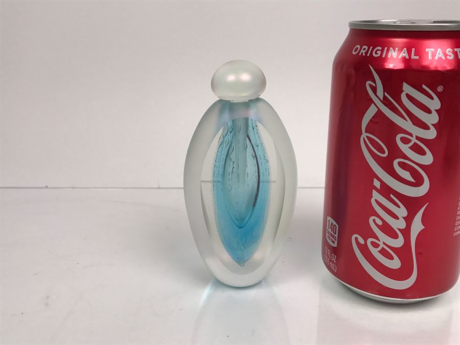 Signed Art Glass Perfume Bottle 1983 By Brian Maytum [Photo 2]