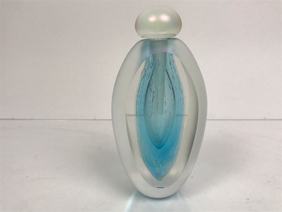 Signed Art Glass Perfume Bottle 1983 By Brian Maytum [Photo 4]