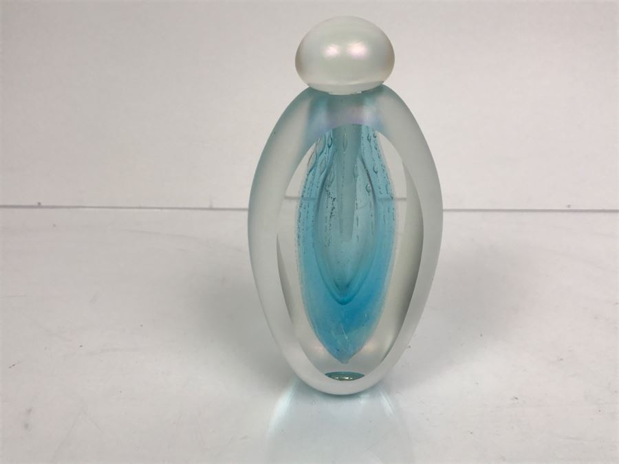 Signed Art Glass Perfume Bottle 1983 By Brian Maytum [Photo 3]