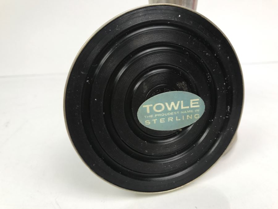 Pair Of Towle Sterling Silver Weighted Candle Holders [Photo 5]