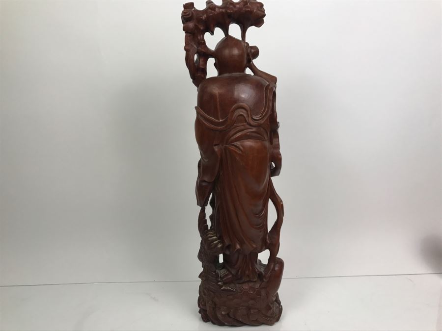 Vintage Wood Carving Of Chinese Elder - Has Several Small Chips In Photos [Photo 13]