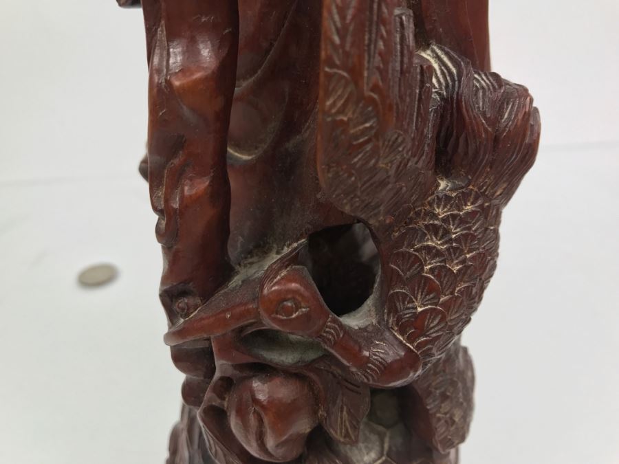 Vintage Wood Carving Of Chinese Elder - Has Several Small Chips In Photos [Photo 18]