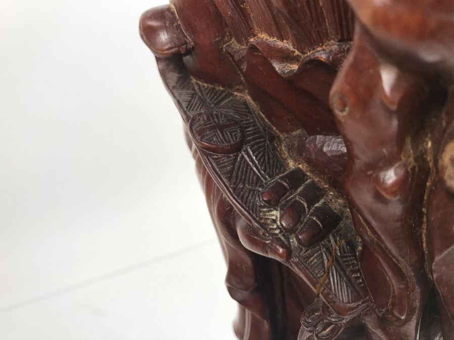 Vintage Wood Carving Of Chinese Elder - Has Several Small Chips In Photos [Photo 20]
