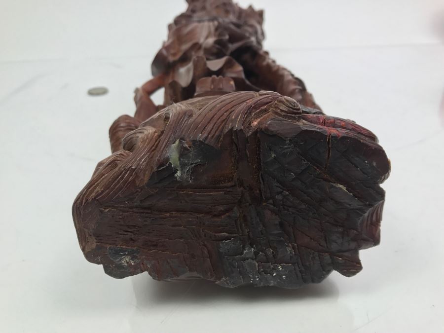 Vintage Wood Carving Of Chinese Elder - Has Several Small Chips In Photos [Photo 16]
