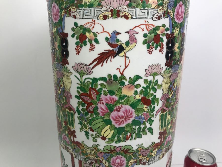 Chinese Famille Rose Umbrella Stand [Photo 8]