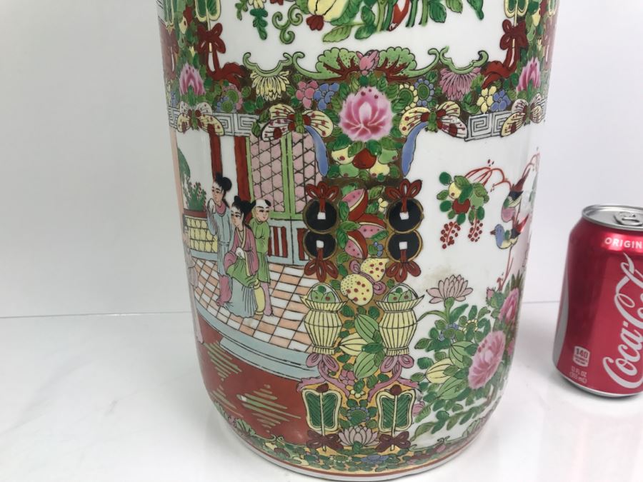 Chinese Famille Rose Umbrella Stand [Photo 9]