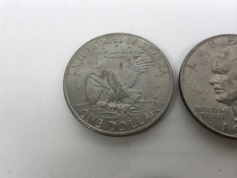 Collection Of (9) Eisenhower One Dollar Coins 1971-1976 [Photo 8]